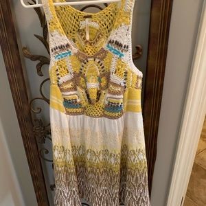 Free people mini crochet dress